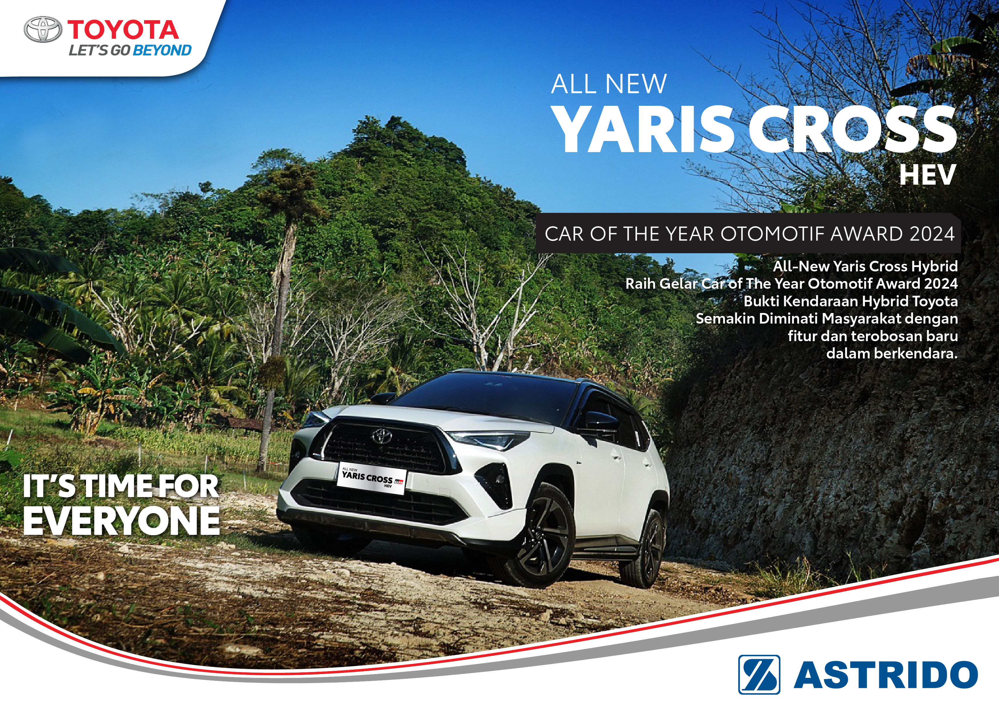 Toyota AStrido - Toyota All New Yaris Cross Hybrid Raih Gelar Car of The Year Otomotif Award 2024